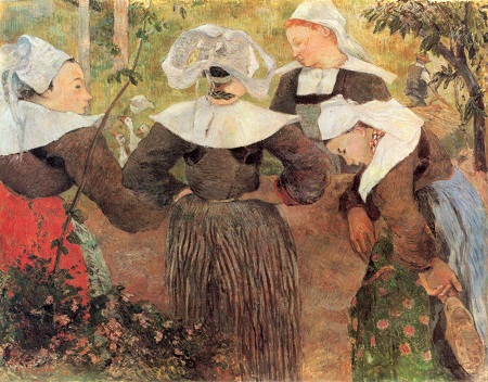 Бретонские женщины крестьянки 1886г